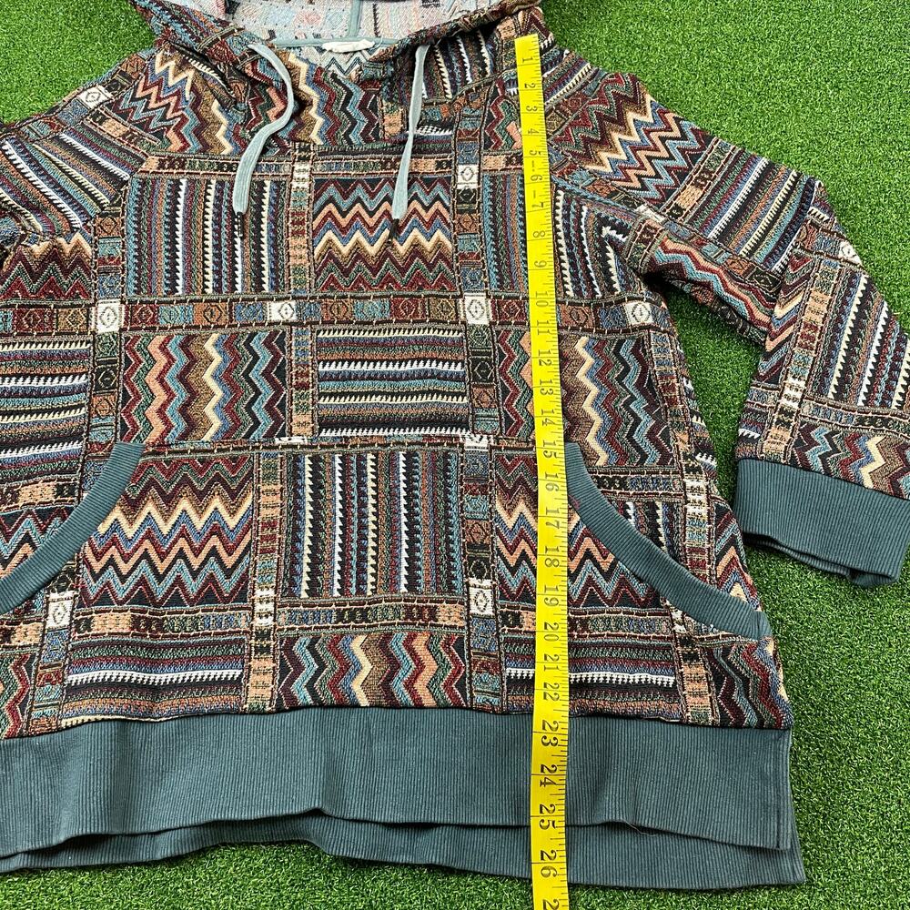 Vintage Oddi Brown Patchwork Pullover Sweatshirt … - image 3